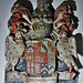 turvey church, beds  (9)c17 tomb of 3rd lord mordaunt +1601, tomb chest with heraldry