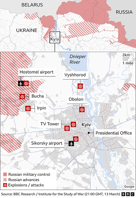 UKR - Kyiv closeup , 13th March 2022