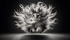 Garfield meets Nikola Tesla  :-)