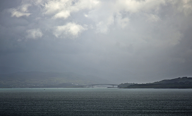 Stormy skies over the Skye Bridge