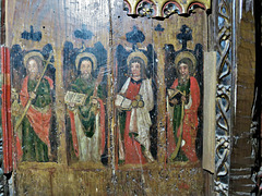 chivelstone church devon , early c16 rood screen dado (2)
