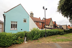 Rear of Nos.5, 6 and 7a Market Place from Steeple End, Halesworth, Suffolk