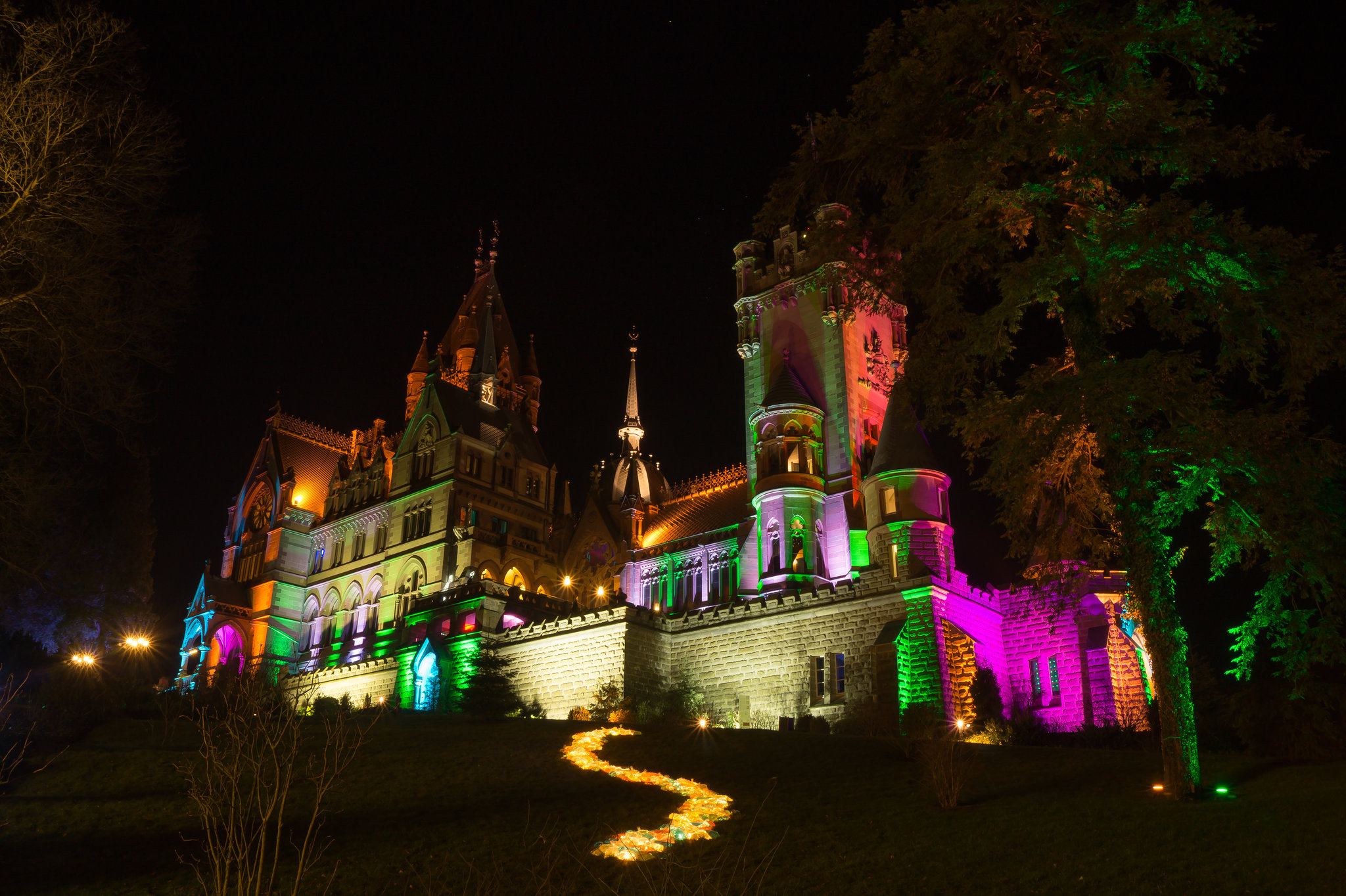 Schloss Drachenburg - Schlossleuchten 2015 DSC09002