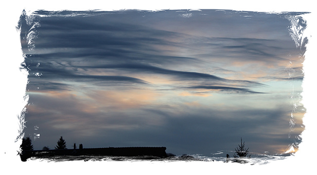 Valdahon (25) Ciel du soir, 22 décembre 2013.