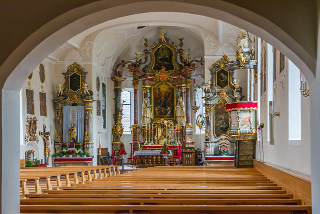 In der Pfarrkirche von Schwarzenberg