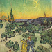 Detail of A Walk at Twilight by Van Gogh in the Metropolitan Museum of Art, July 2023