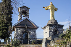 Statua del Cristo Re Bienno, Brescia - Italia