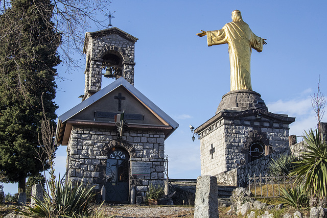 Statua del Cristo Re Bienno, Brescia - Italia