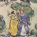 Detail of A Walk at Twilight by Van Gogh in the Metropolitan Museum of Art, July 2023