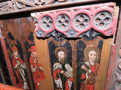 chivelstone church devon , early c16 rood screen dado (3)