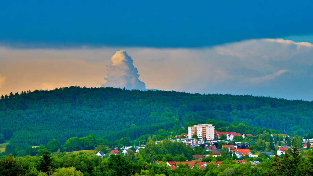 Merkwürdige Wolke über Gaildorf