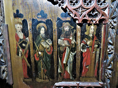 chivelstone church devon , early c16 rood screen dado