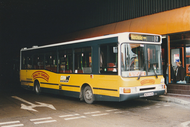 GM Bus North 1051 (M251 NVM) in Rochdale – 11 Oct 1995 (290-34)