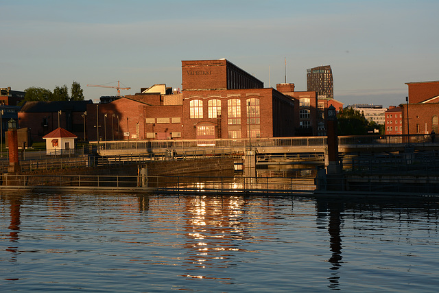 Finland, Tampere, Sun Reflection