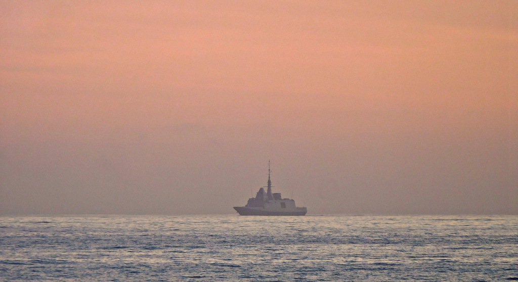 l'heure bleue au coucher du soleil