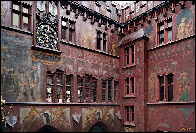 Rathaus Basel, Innenhof - Westseite