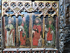 chivelstone church devon , early c16 rood screen dado (1)