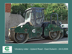 Conway vibratory roller East Dulwich 24 6 2006
