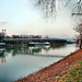 Rhein-Herne-Kanal mit Rohrbrücke (Gelsenkirchen-Schalke) / 11.03.2018