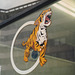 Ellen Smith tiger logo displayed at the Newgate office in Rochdale - 21 March 1992 (157-5)