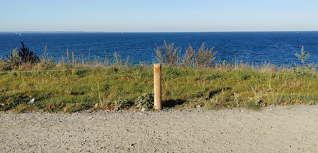 Path, Fence, Grass, Sea, Sky - HFF