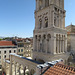 Les toits de Split : vue sur le péristyle et la cathédrale.