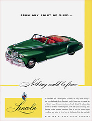 Lincoln Automobile Ad, 1946