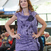 nuno felted tunic with a matching nuno felted shawl