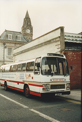 Ellen Smith (Rossendale Transport) 384 (LIB 1184) (NDW 148X) in Newgate, Rochdale - 16 Apr 1995 (260-14)