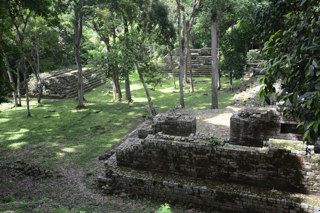 Honduras, Copan Ruinas, Remains of Mayan Ancient Town at the Forest