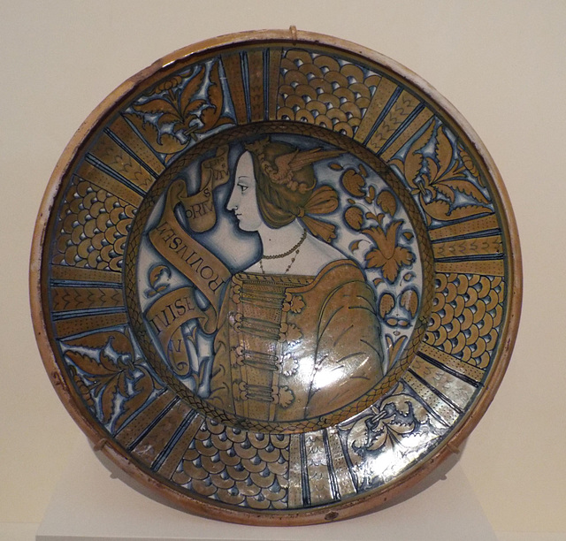 Plate with a Female Bust in the Getty Center, June 2016