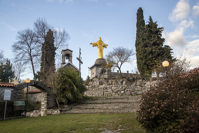 Statua del Cristo Re Bienno, Brescia - Italia