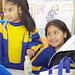 Two little girls in the Antonia Moreno de Cáceres school in El Augustino PIP