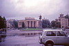 Kutaisi - Lada Niva in front of a theatre