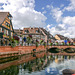 In Colmar auf der La Lauch bei einer E- Boot Fahrt