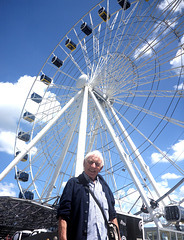 Transportables Riesenrad in München 'hi-sky'