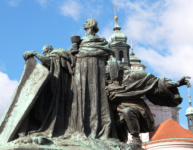 Monument to John Huss by Ladislav Saloun, Old Town Square, Prague