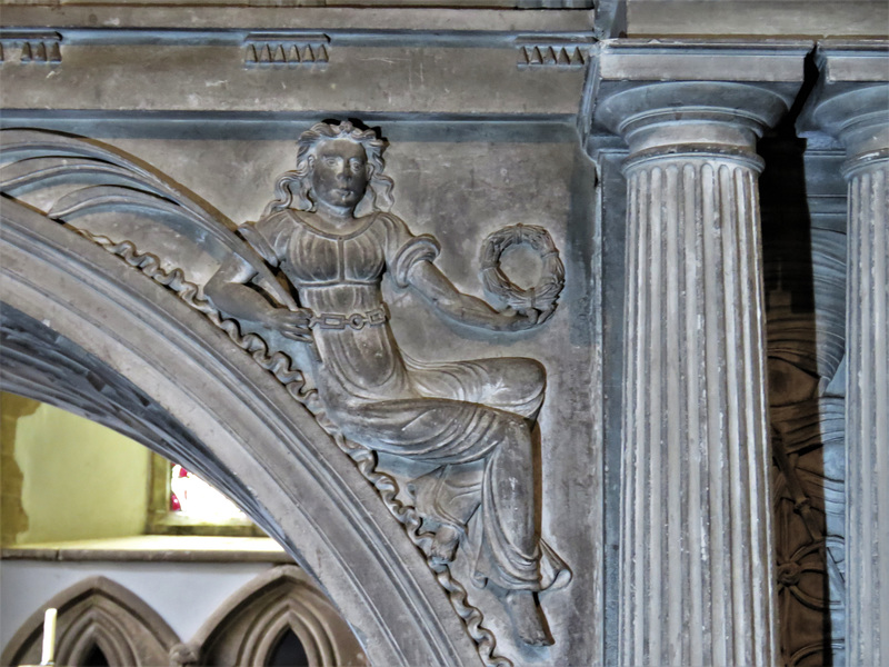 turvey church, beds  (30)fame on the c16 tomb to 1st lord mordaunt +1560 and wife attributed to t.kirby