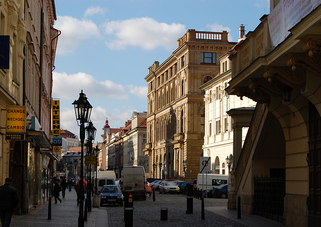 Early Morning Outside the Estates Theatre, Rytirska, Prague