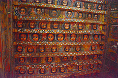 Ethiopia, Gondar, Drawings on the Ceiling of the Church of Debre Birhan Selassie