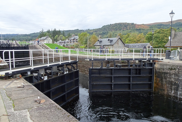 Lock Gates On The Caledonian Canal