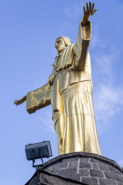 Statua del Cristo Re Bienno, Brescia - Italia