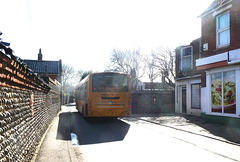 Sanders Coaches HF54 HGN in Mundesley - 15 Mar 2022 (P1110023)