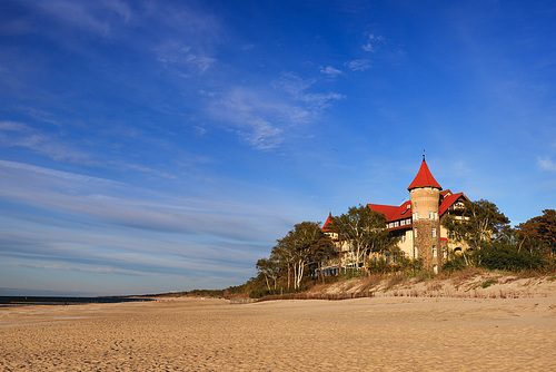 Łeba. Am Strand