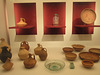 Ancient pottery and glassware.