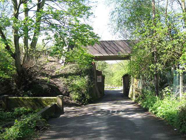 The lane leading to the  Crooked House