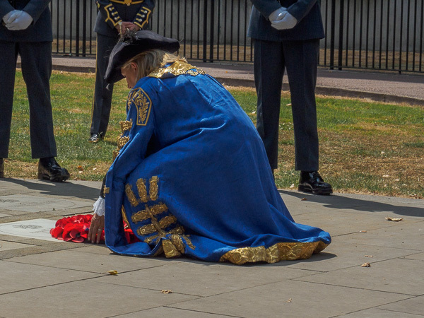 Wreath laying