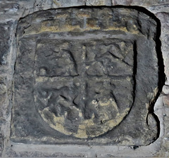 wirksworth church, derbs; heraldry, ?c15