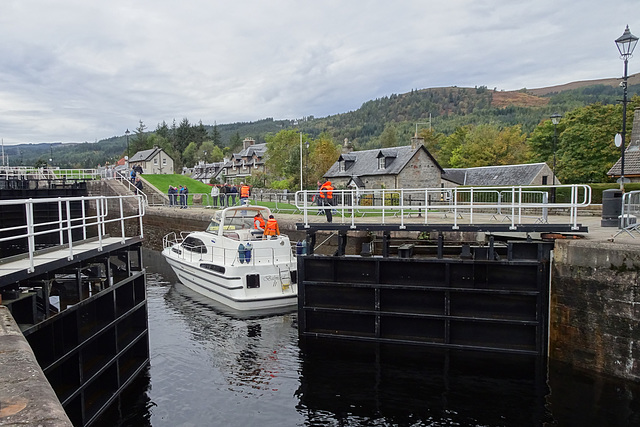Lock Gates On The Caledonian Canal