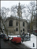 St Clement Danes in winter